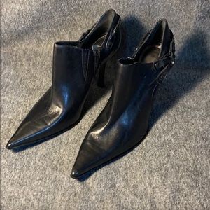Black Nine West Stiletto Heel Bootie Size 8.5